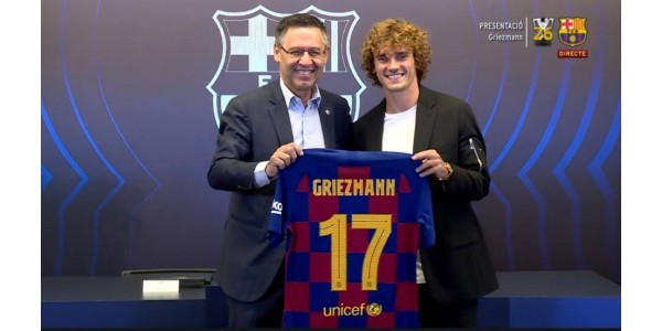 Griezmann escolhe o camisa 17 para se juntar ao Barcelona